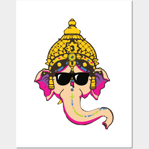 Hip Ganesha Wall Art by jverdi28